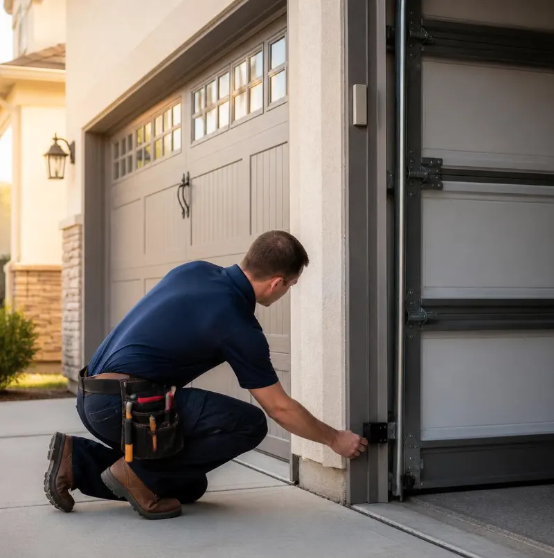 Off Track Door Repair in Clarcona